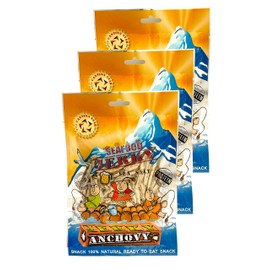 Cantina Star "Anchovy" Fish Jerky (Dried Fish), 90g, Pack of 3