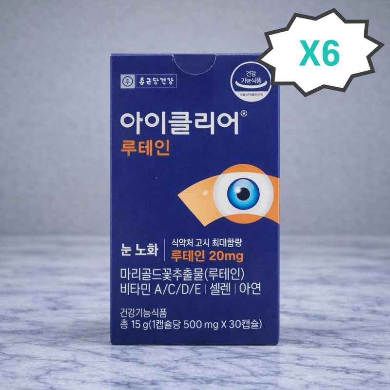 iClear Chong Kun Dang Lutein Lutein 6 pieces, 6 month