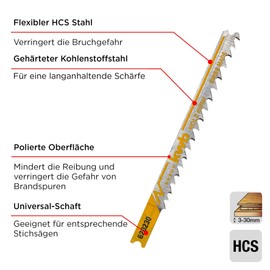 KWB Jigsaw blades, woodwork, Universalschaft 6202–35