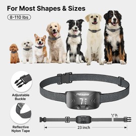Petsuper Dog Shock Collar - Electric Dog Training Collar with Remote 1600FT,Innovative IP67 Waterproof Rechargeable E-Collar with 3 Training Modes for All Breeds