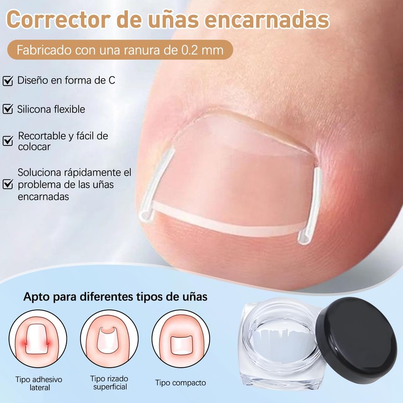 20 Piezas Kit Para Uñas Enterradas, Professional Ingrown Toenail Set,