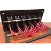 Marine Boat 6 Gang Waterproof Horizontal Switch Panel Aluminum Plate