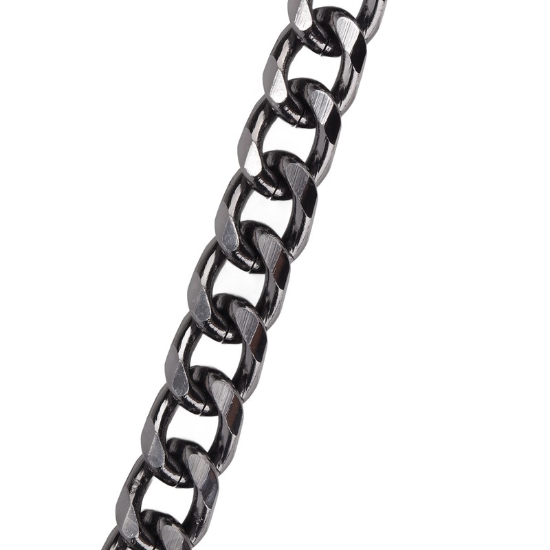 8pcs Curb Chain 8 Side Milled Straight Buckle 1.2meter DIY