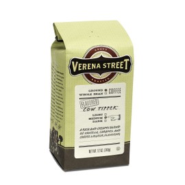 Verena Street 12 Ounce Flavored Ground Coffee, Cow Tipper, Medium Roast, Rainforest Alliance Certified Arabica Coffee