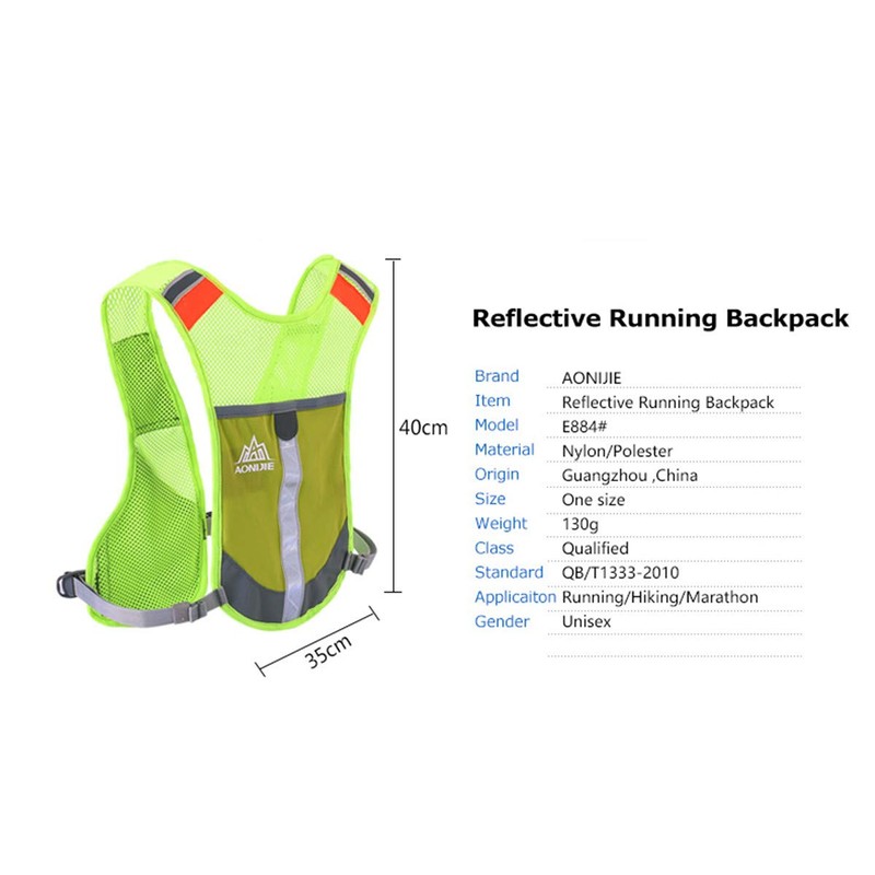 AONIJIE Outdoor Hiking Hydration Backpack Marathon Backpack Male Lightweight Vest