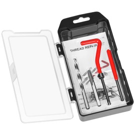 JMMRRR Thread Repair Kit M6 X 1.0mm, Helicoil Metric Thread Repair Insert Kit with HSS Drill Bits, Rethreading Inserts Tool Set for Damaged Thread Repairing