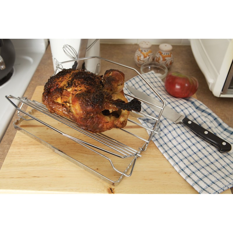 Fox Run Adjustable Roasting Rack, 11.25 x 10 x 5