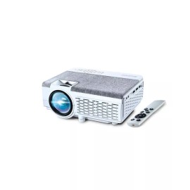 Brookstone All in One Projector Combo Pack With Screen - White