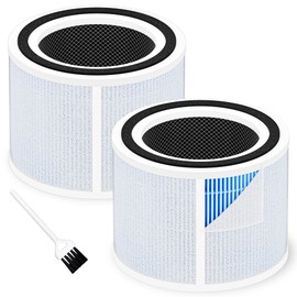 Core 300 Smoke Remover Replacement Filter for LEVOIT Core 300, Core 300S and Core 300-P Air Purifier, 4-in-1 H13 True HEPA Filter Replacement, Compared to Part # Core 300-RF-SR, 2 Pack, Blue