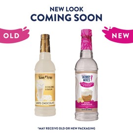 Jordan’s Skinny Syrups White Chocolate, Sugar Free Flavoring Syrup, 25.4 Ounce Bottle (Pack of 6)