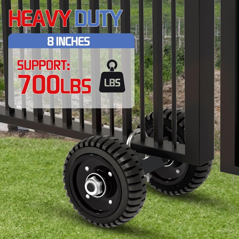 USCaster Rolling Gate Wheel for Sliding, Chain Link, Metal Fences