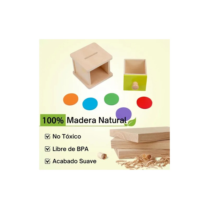 Adena Montessori Caja De Permanencia En Forma De Alcancía