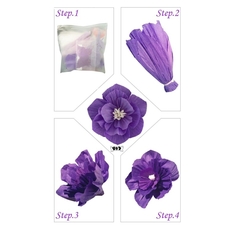 Bg3 Giant Flower Birthday Decoration Simple Half Birthday Decoration Paper
