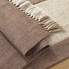 Wedding Table Runner, Beige Wedding, Cotton Table Runner with Two-Tone