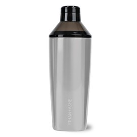 Koolhaus Cocktail Shaker - Ethan + Ashe - Vacuum Insulated Cocktail Shaker and Cocktail Strainer - Double-Wall - Travel Lid Included - Essential Bar Tools - 20oz (591ml) Total Volume - Stainless Steel