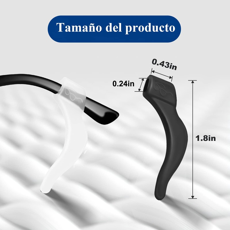 20 Pares de Retenedores de Gafas para Patillas, Agarraderas para