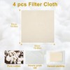 Quelcc Pack of 4 Straining Cloth, Cheese Cloth and Dumpling