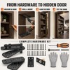 304 Stainless Steel Sliding Barn Door Hardware Kit with 570mm