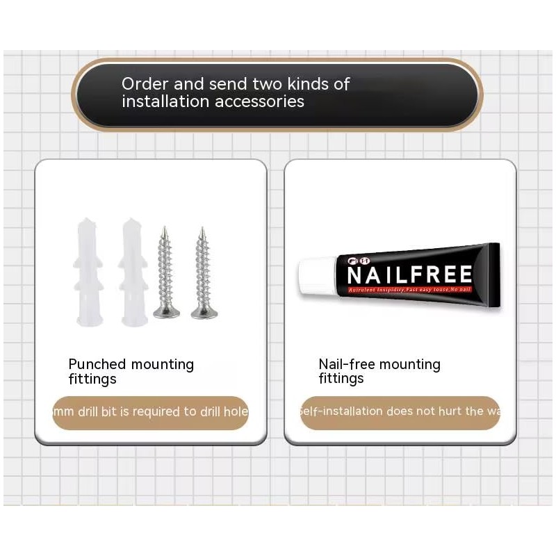 Wall-Mounted Kitchen Organizer - Knife & Utensil Holder with Hooks