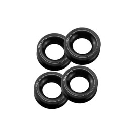 Blueshark Blue Shark: Premium Low-Friction Rings, 21mm x 10mm, (4-Pack), Black