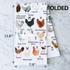 A-Z Chicken Dish Towel - Funny Chickens Gift For Lover