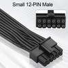 ELFJMZP 2X 8 Pin to 12 Pin Power Cable Compatible