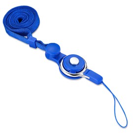 CHROME CRANE SC004 (04.Blue) Smartphone Strap String Cell Phone Holder Smartphone Ring Neck Hanging Finger Ring Detachable