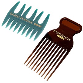 BABLO POMADE Afro Comb, Mesh Comb, Green Set, Men's Comb, Perm, Pomade, Comb, Coarse, Barber, Perm Comb