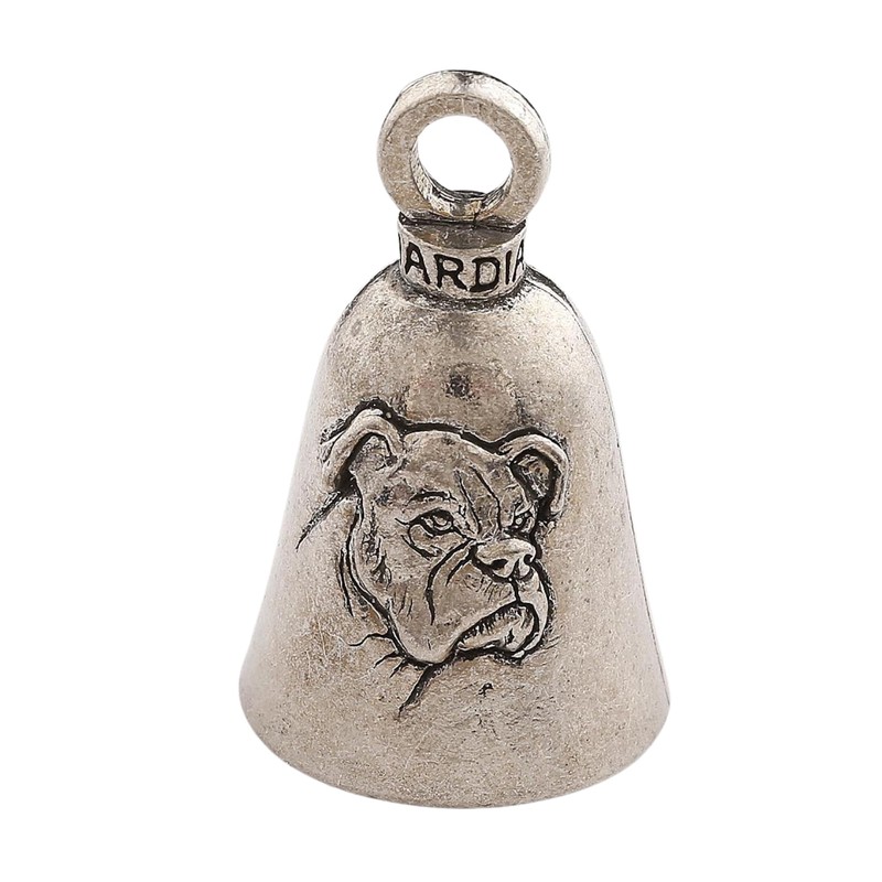 Guardian Bell Boxer Dog Good Luck Bell w/Keyring & Black