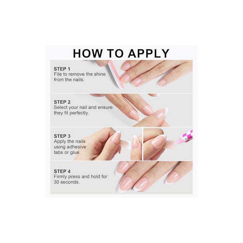 Black Dot Press On Almond Nails 16 Sizes 32pcs Short