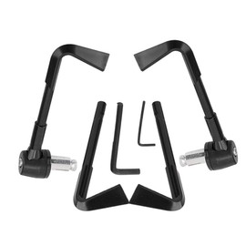 Aramox Motorcycle Brake Lever Guard 22mm/0.87inch CNC Motorbike Handgrip Guard Brake Levers Protect Guard Motorcycle Protector Handlebar(Black)