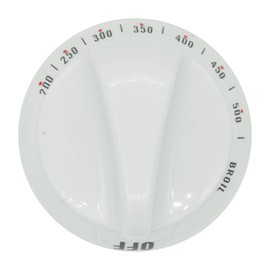 GYOFFULL WB03K10036 Thermostat Stove Knob White Replacement Part Control Compatible with GE & Hotpoint Range Oven Kitchen Burner Accessorie Replace Number WB03K10037, 242682, AP2014848(2PCS)