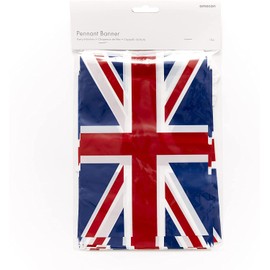 Amscan 9913041 - Great Britain Union Jack Coronation Plastic Bunting - 10m
