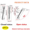 Qrity 1 Pair Lift Up Flap Top Hinge, 80 Degree