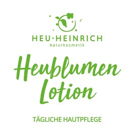 HEU-HEINRICH® Hay Flower Lotion (100 ml) for Natural Skin Care - Also for Hay Fever - Hay Flower Cream as Natural Cosmetics with Coconut and Almond Oil Suitable for Men and Women