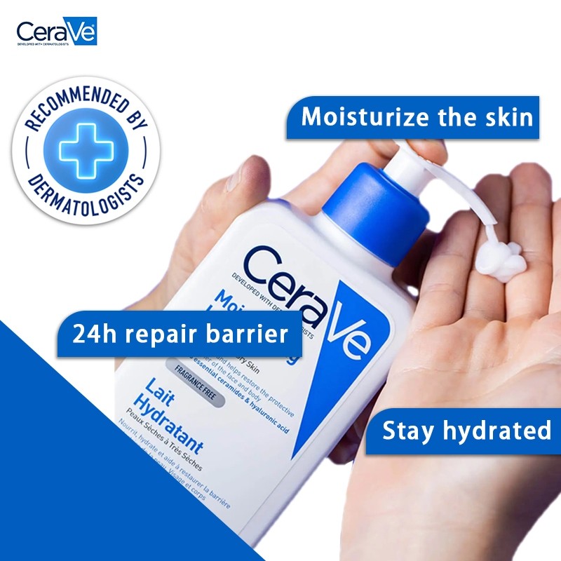 CeraVe Hydrating MoisturisingLotion 236ml, MVE Delivery Technology, Long-Lasting Moisture, Repairs