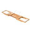 LEGENDARY-YES Bathtub Rack Bamboo Shelf Shower Tub Book Reading Tray