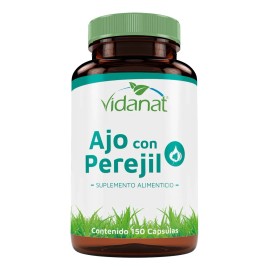 Ajo Con Perejil 150 Cáspsulas Vidanat Sabor Sin sabor