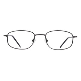 OCCI CHIARI Blue Light Blocking Reading Glasses Men， Computer Gaming Readers, Stylish Gun/Black Metal Reader Glasses 0 1.0 1.5 2.0 2.5 3.0 3.5