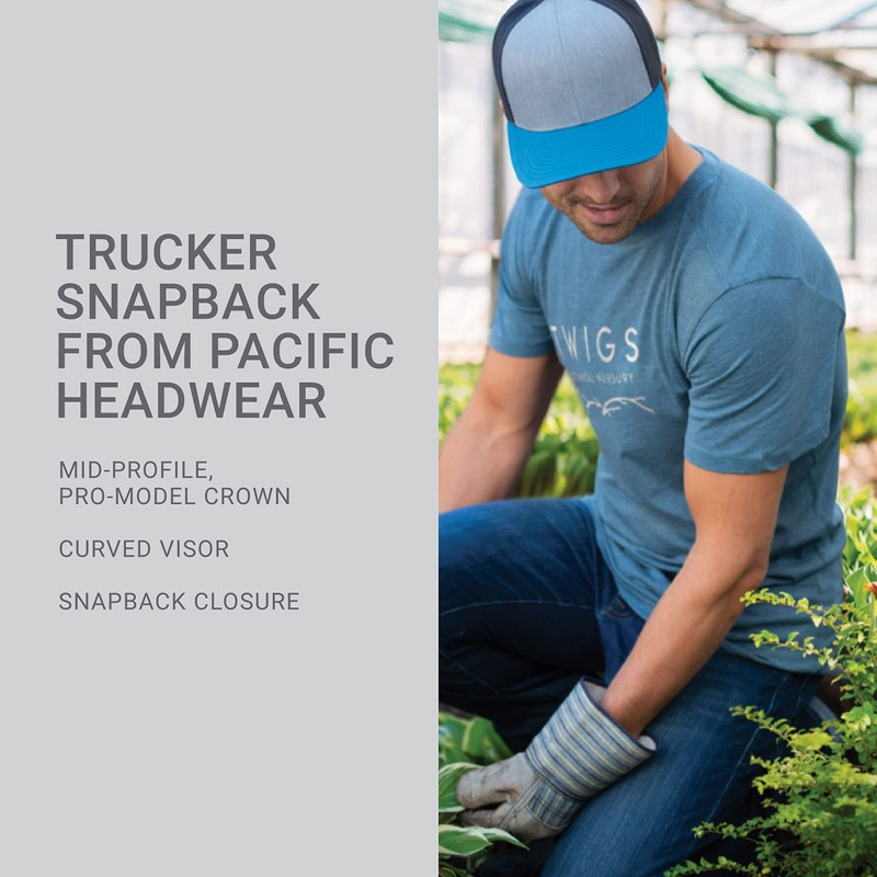 Pacific Headwear Snapback Trucker: Stylish Unisex Cap for All-Day Comfort,