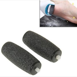 Healvian 4pcs Replacement Roller for Electronic Foot File Extra Coarse Foot File Roller for Gentle Callus Removal Compatible Pedicure Devices Black