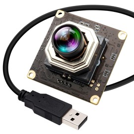 ELP USB Camera Module 4K Autofocus Camera 1080P @ 120fps High Speed Camera 12MP Wide Angle No Distortion Lightburn PC Camera for Industrial Inspection 3D Printer Microscope