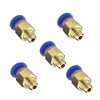 SIENOC PC4-M6 Pneumatische Luft gerade Schnellverschraubung 4mm Gewinde M6 (5