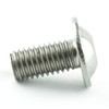 Eisenwaren2000 M10 x 25 mm Rounded Head Screws with Hexagon