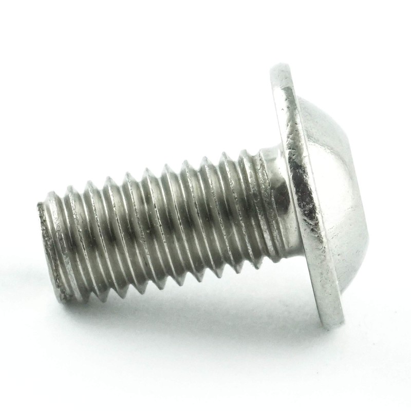 Eisenwaren2000 M10 x 25 mm Rounded Head Screws with Hexagon