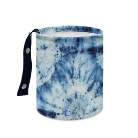 Brosoneto Abstract Tie Dye Car Trash Can - Cute，Portable,Collapsible Back Seat, Front Console, Floor, or Hanging Headrest Waste Basket Car Garbage Bag