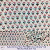 Hand Block Print 100% Cotton Fabric by The Yard PRECUT