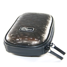 Ex-Pro® Expression Collection - Bronze Matrix - Hard Clam Shock proof Digital Camera Case Bag CR5086F for Panasonic Lumix DMC-F1, DMC-F3, DMC-FP1, DMC-FP2, DMC-FP3, DMC-FP8, DMC-FS2, DMC-FS3, DMC-FS5, DMC-FS7, DMC-FS11, DMC-FS12, DMC-FS15, DMC-FS20, DMC-