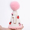 LINLULU Ladybug 1st Birthday Hat Bfor Girls - Pink Ladybug