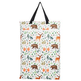 Bolsa grande para pañales de tela húmeda y seca para colgar pañales reutilizables o lavandería